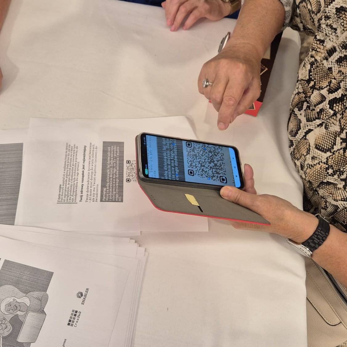 Workshop participants practicing AI tools