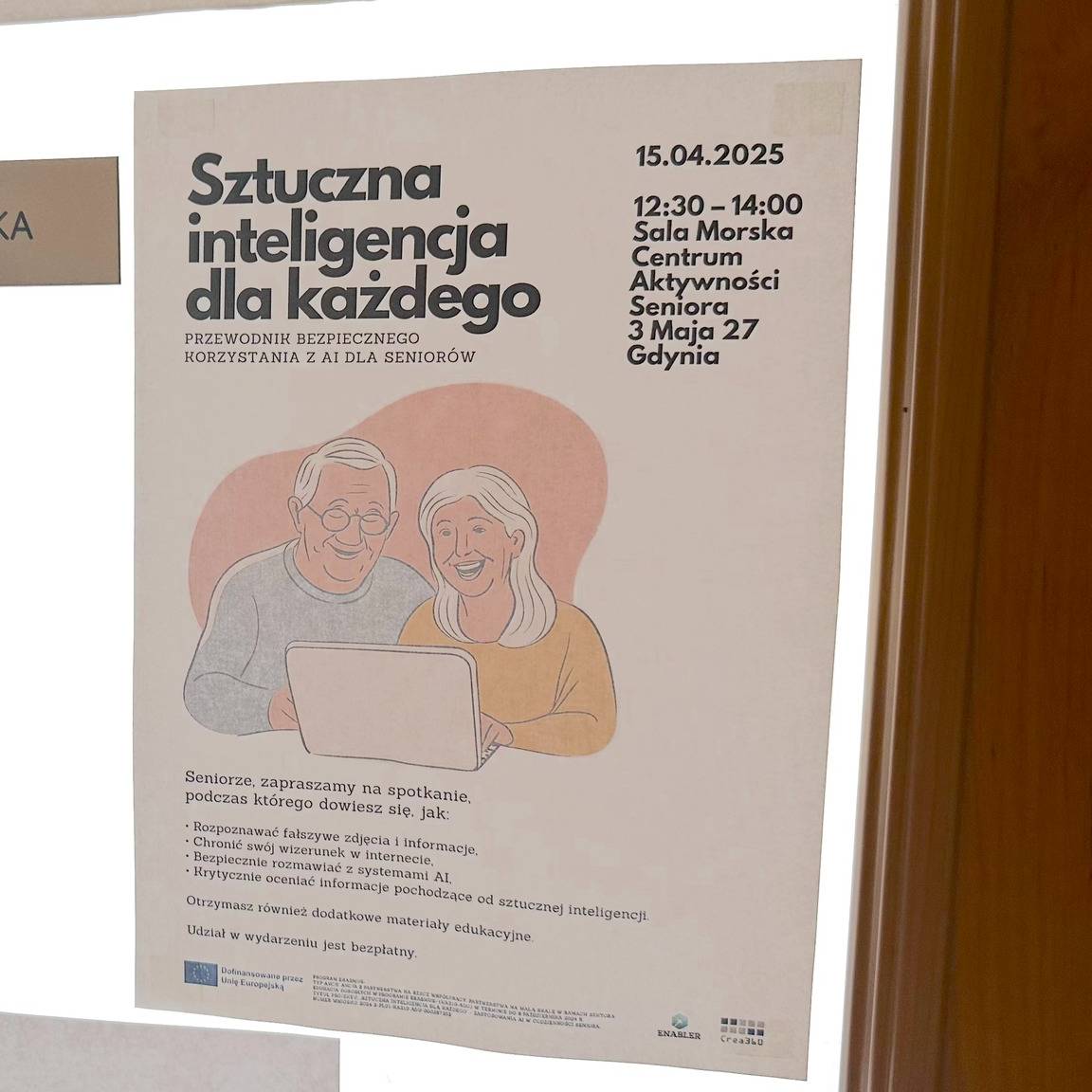 Senior using tablet with AI assistant