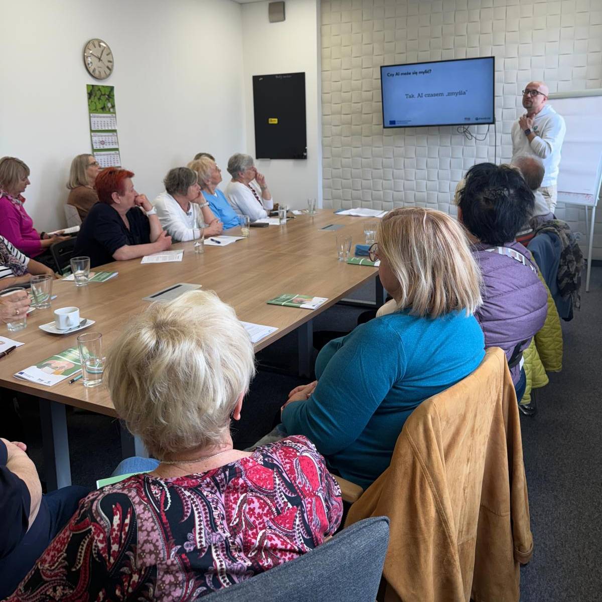 Interactive AI demonstration for seniors